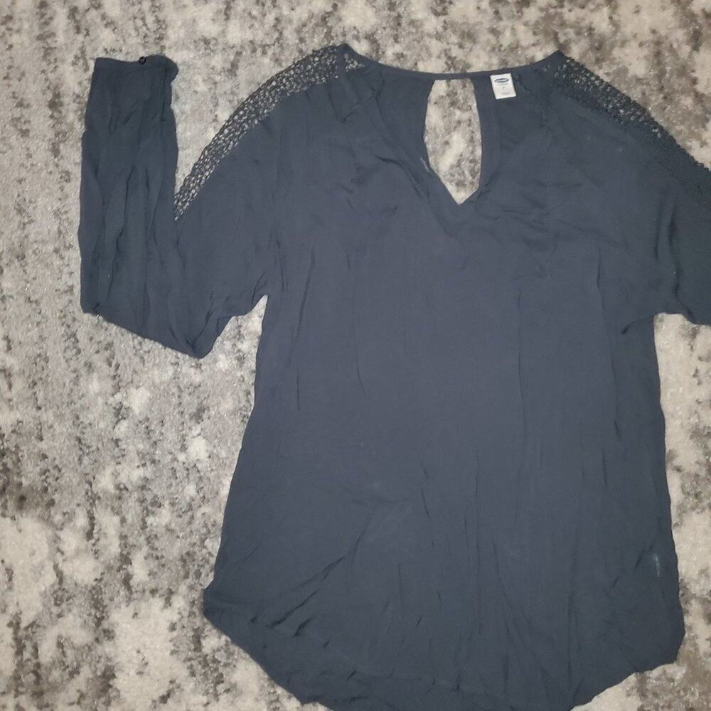 Old Navy Medium Top || Black Blouse EUC